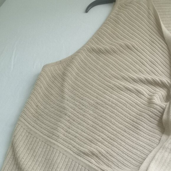 Dex Sleeveless Open Front Cardigan beige M - Picture 10 of 14